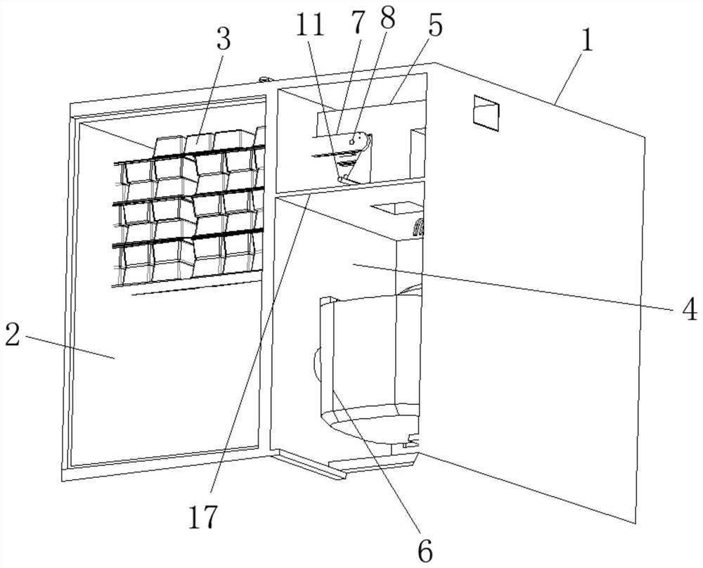 An automatic food delivery device