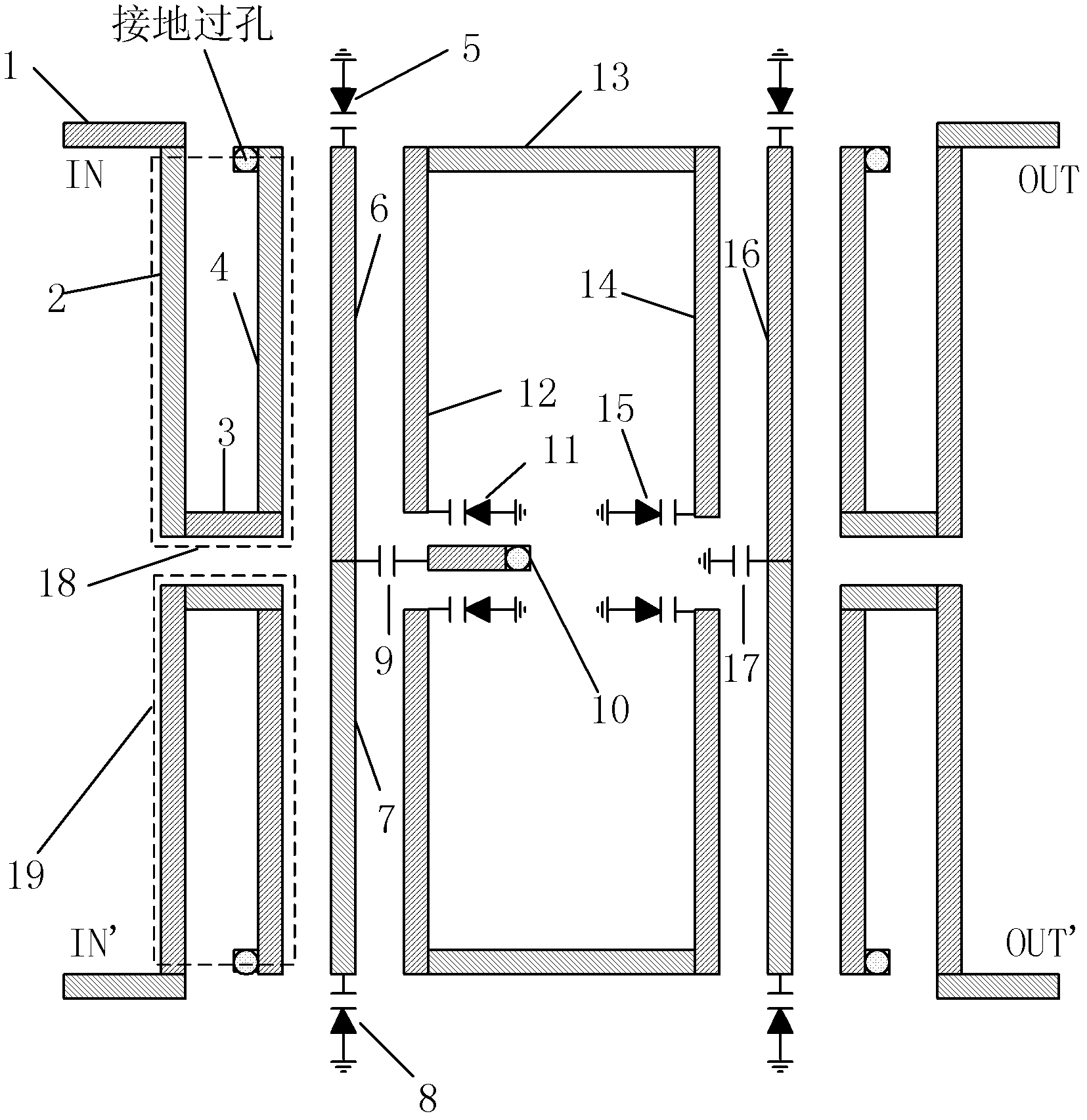 Balanced RF Electrically Tunable Bandpass Filter with Constant Relative Bandwidth
