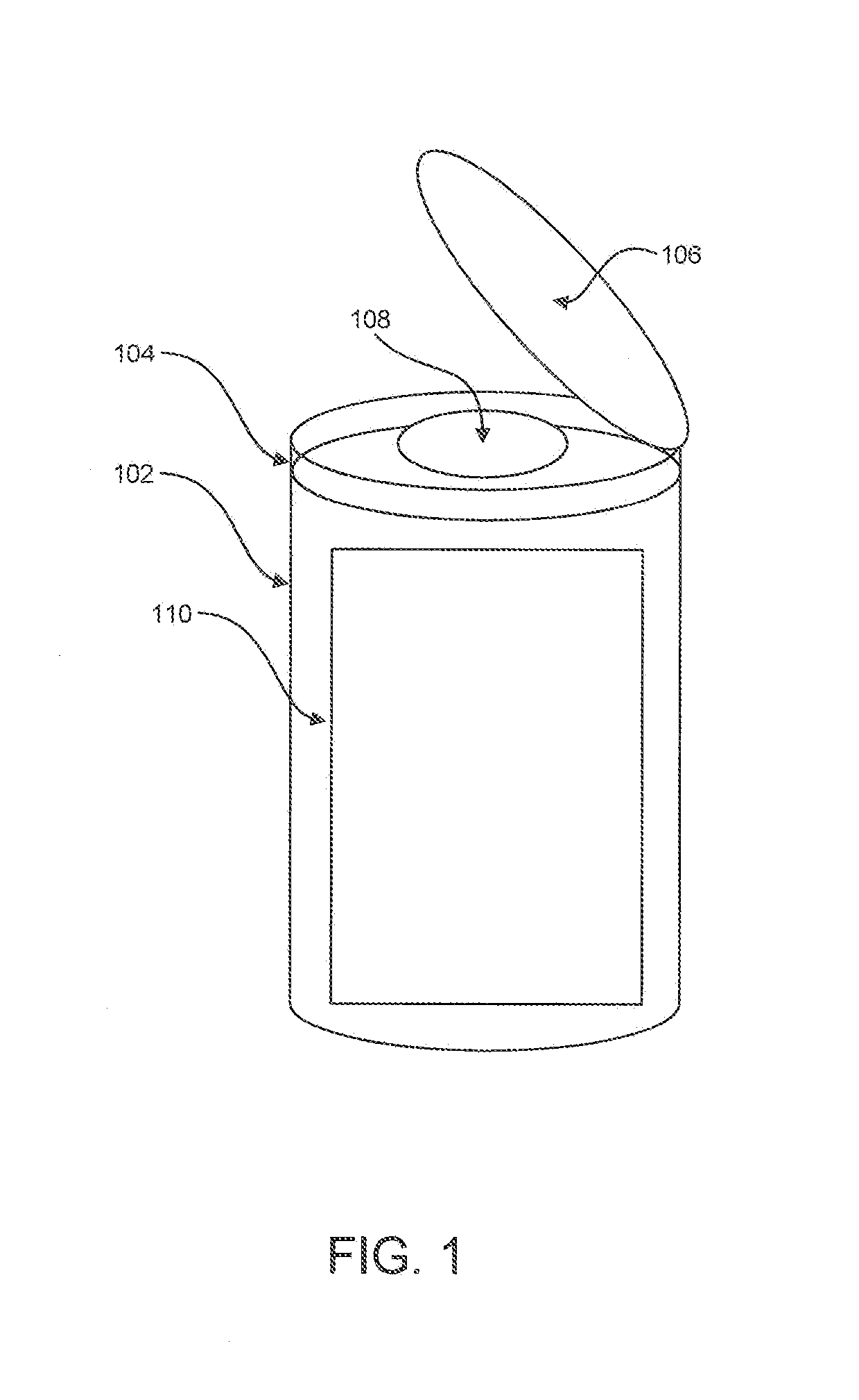 Refill article for wipes dispenser and assembly of both
