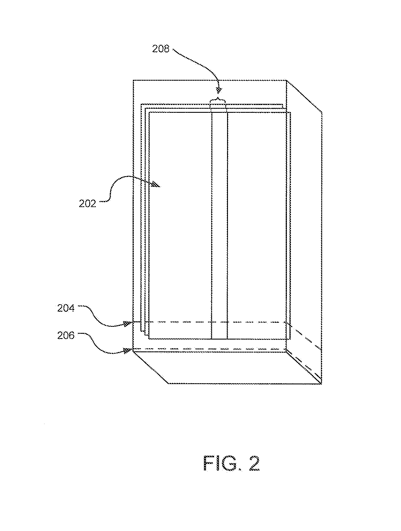 Refill article for wipes dispenser and assembly of both