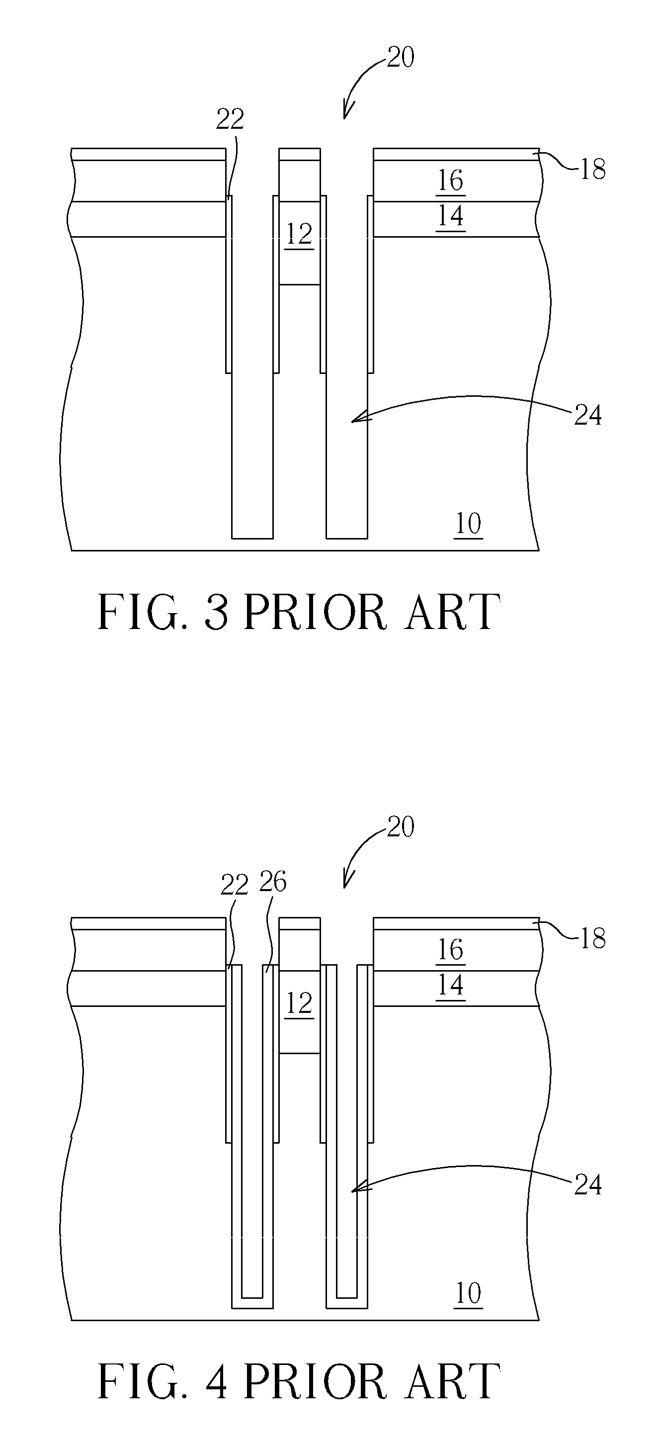 Structure of trench capacitor and method for manufacturing the same