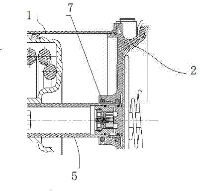 Seal structure of piston type spring brake chamber