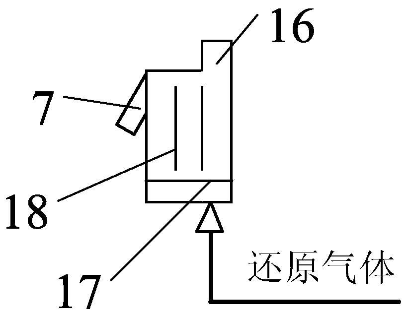 Method for producing molten iron through powdery iron ore suspension state direct reducing-electric arc furnace smelting