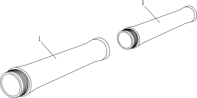 Disassembly type simulation bamboo rod for sports, leisure and fitness