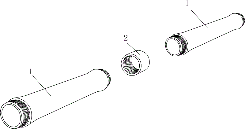 Disassembly type simulation bamboo rod for sports, leisure and fitness