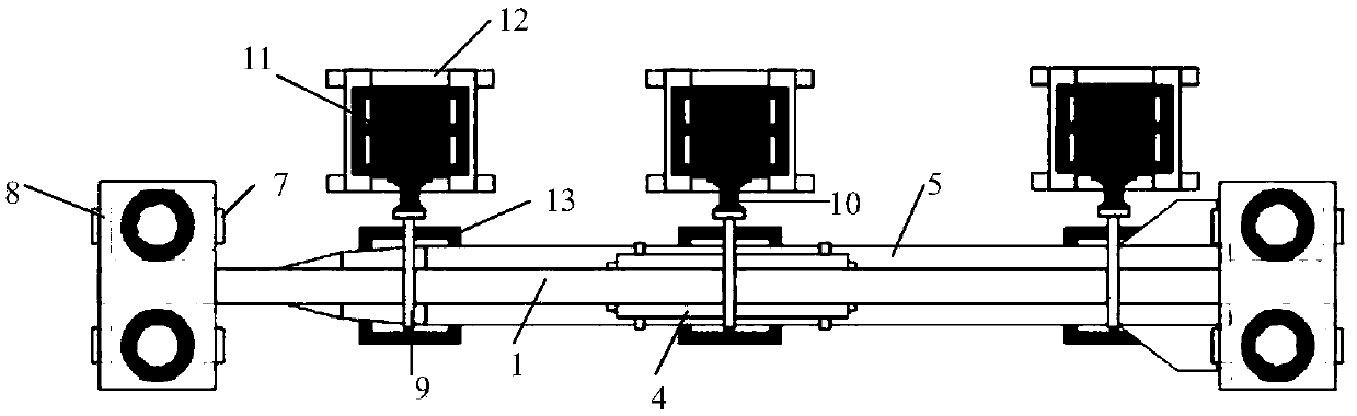 A large-scale missile on-hook vibration test equipment and method