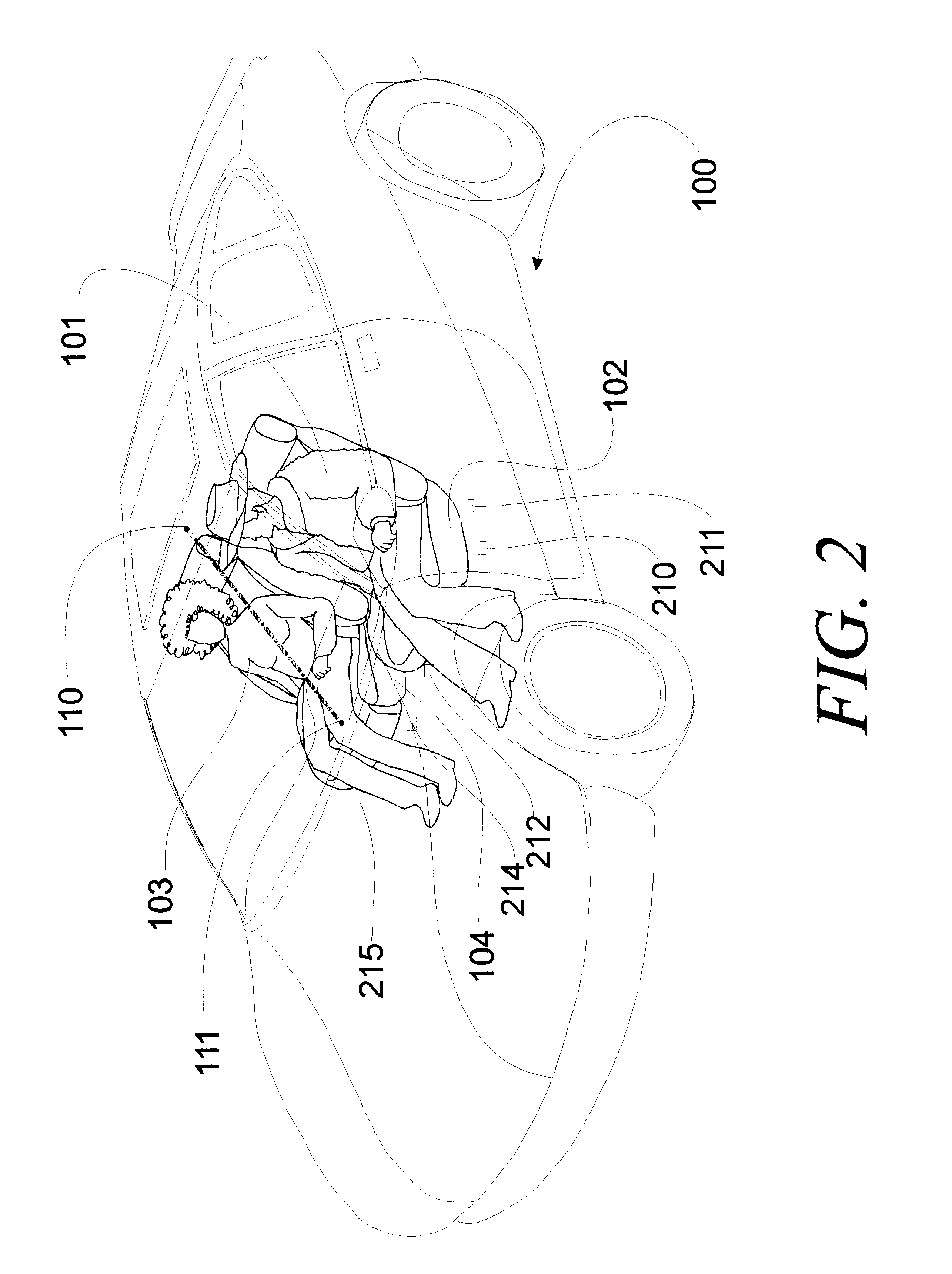 System for determining the occupancy state of a seat in a vehicle and controlling a component based thereon