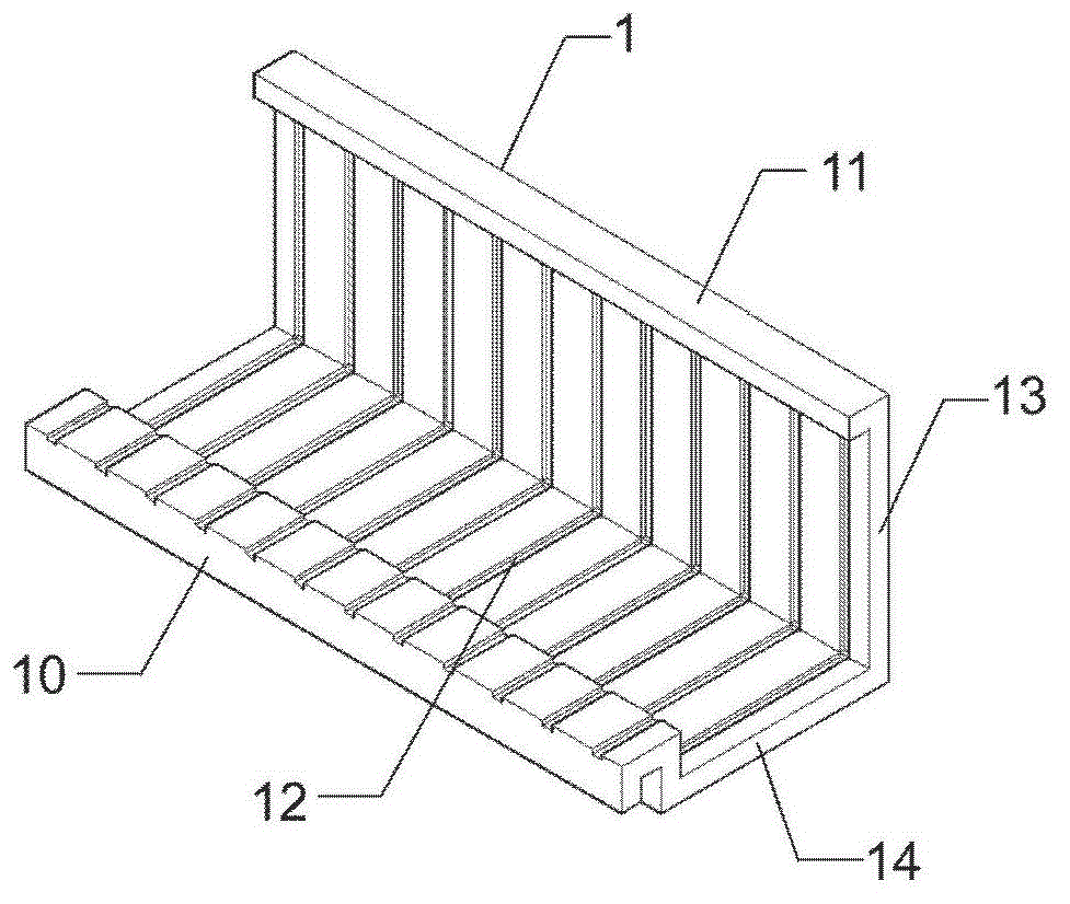 Mutually-buckled type assembled anti-cracking impermeable permanent column template