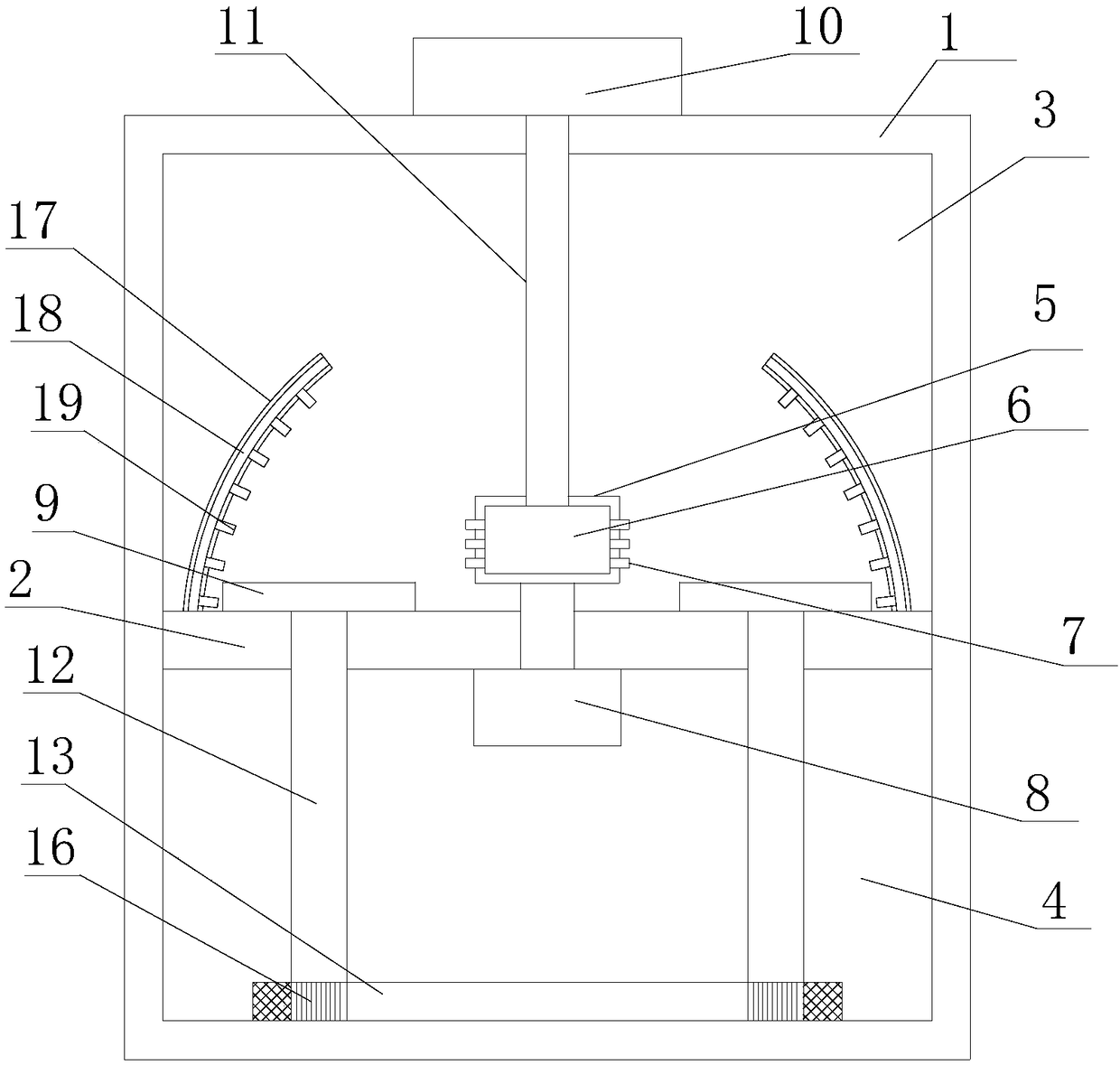 A device for automatic sandblasting of pipe seat molds for EMU braking systems