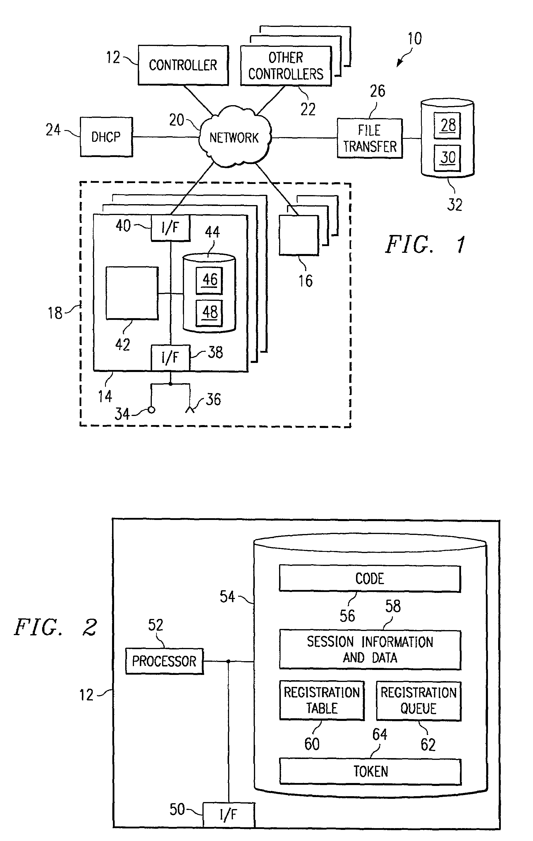 Token registration of managed devices