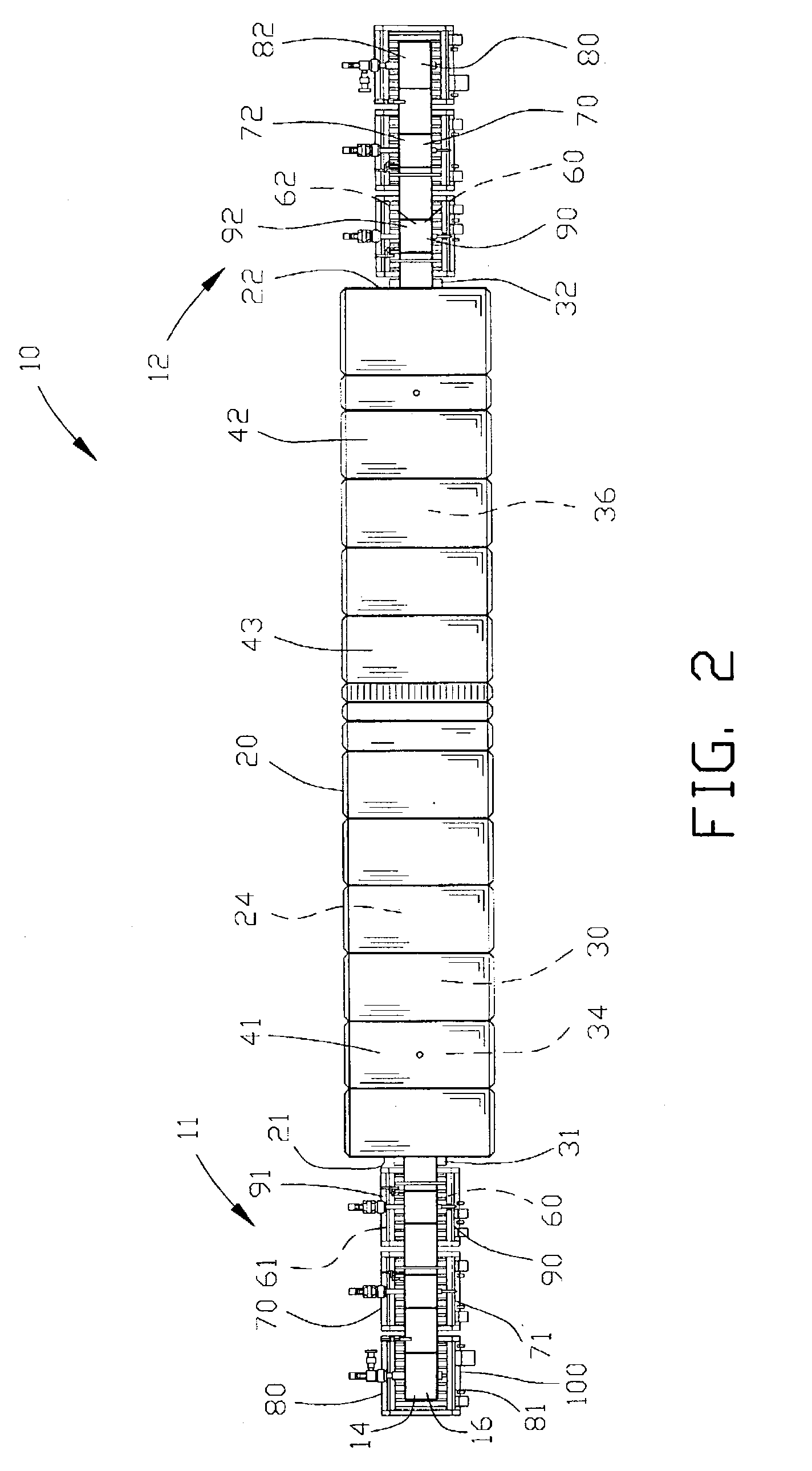 Apparatus and method of continuous sintering a web material