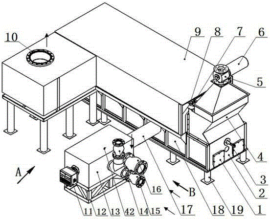 Moving bed biomass pyrolysis equipment