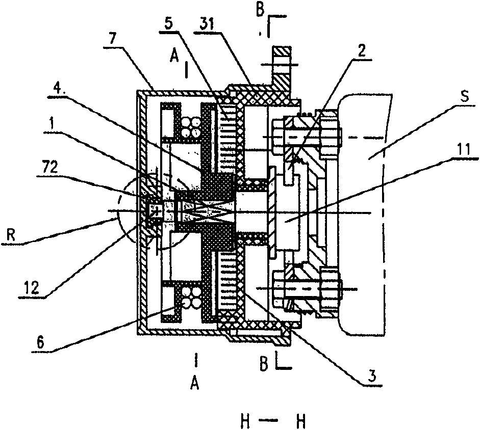 Back-falling type rope pull starter