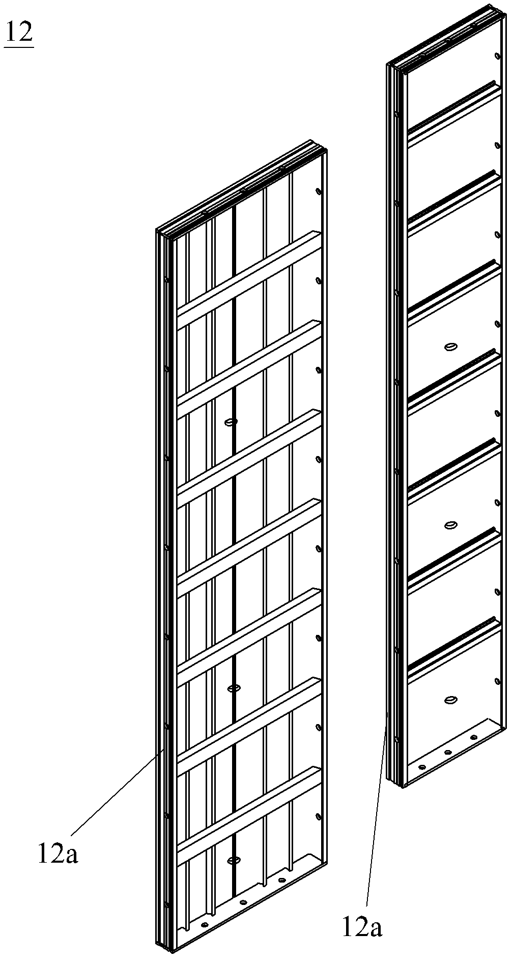 Aluminum alloy building template assembly