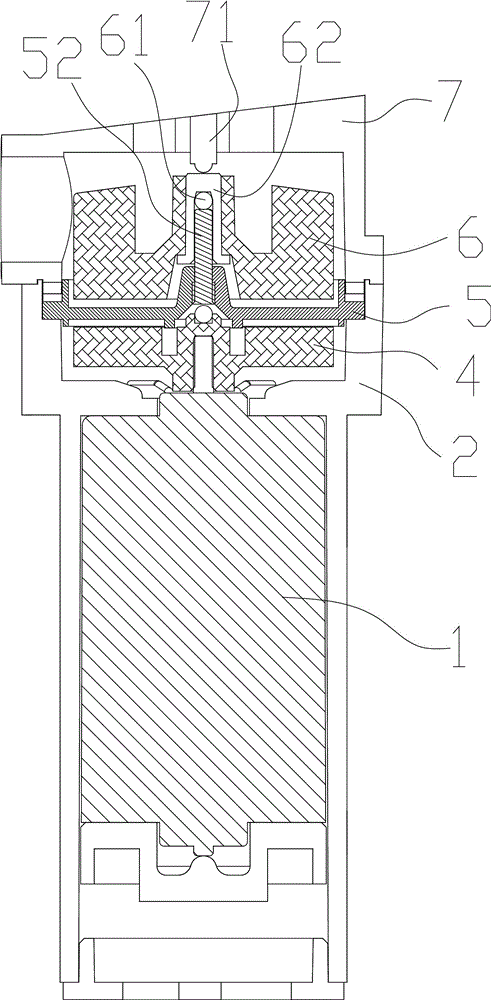 Structure for preventing motor shaft from moving
