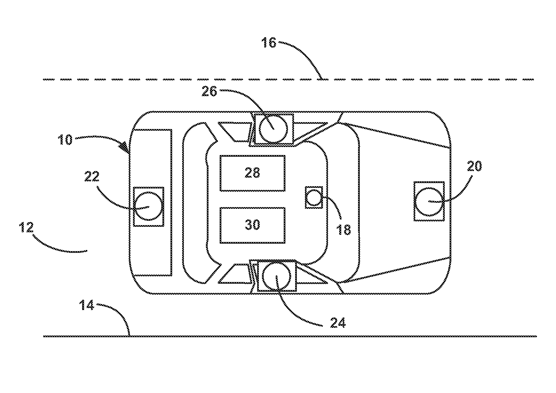 Full speed lane sensing with a surrounding view system