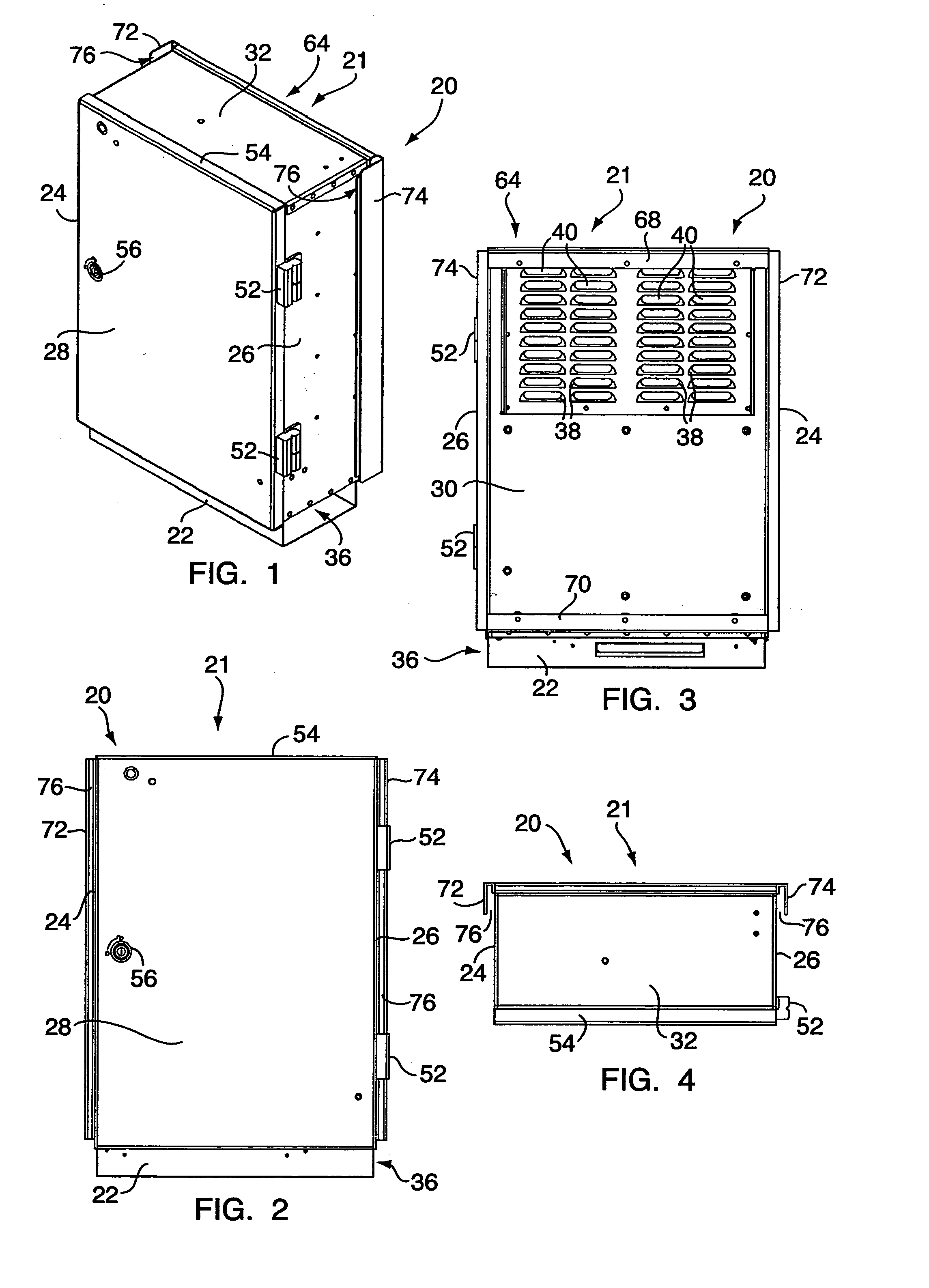 Low-profile articulated electronics enclosure with improved air coolant system