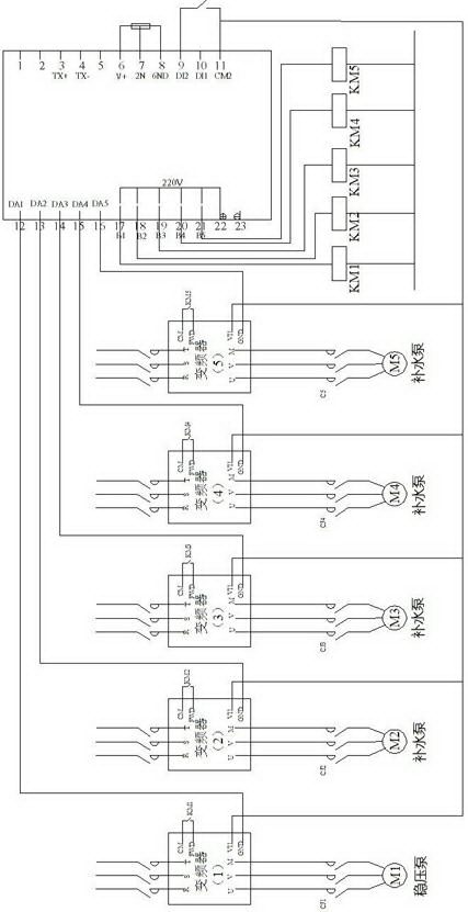 Energy-saving infinite constant-pressure water supply method and device