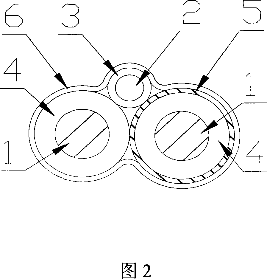 Double temperature warning linear temperature-sensing detector