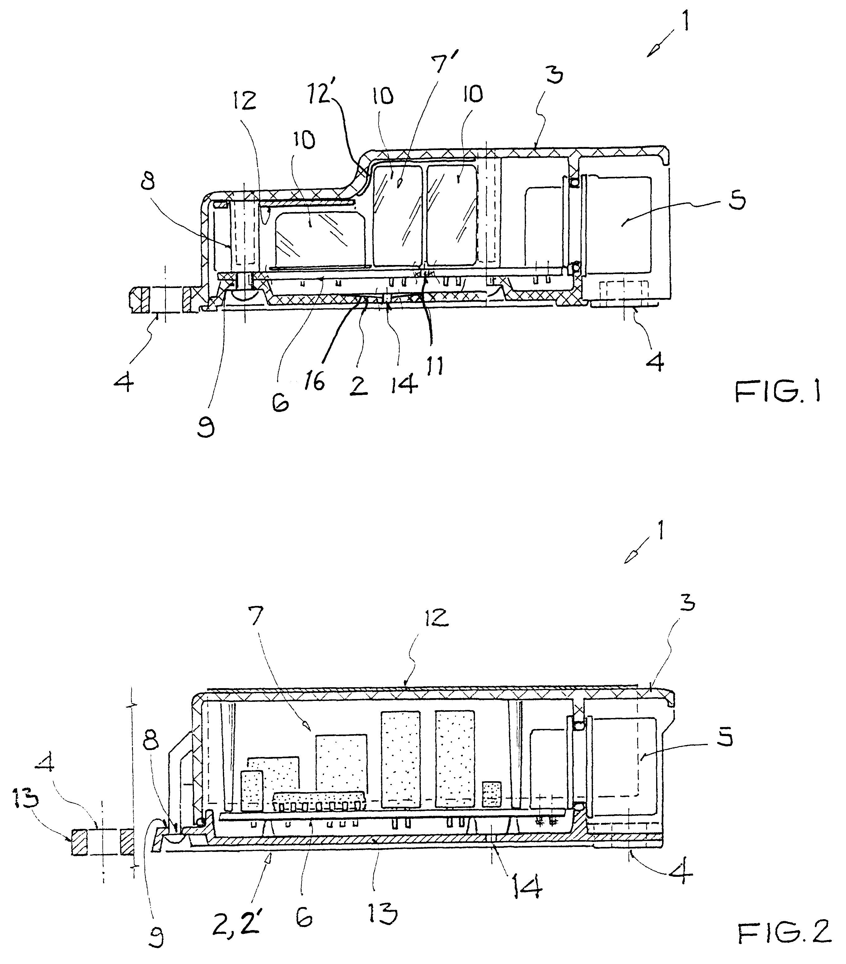 Plastic housing with condensation protection for electric and electronic assemblies