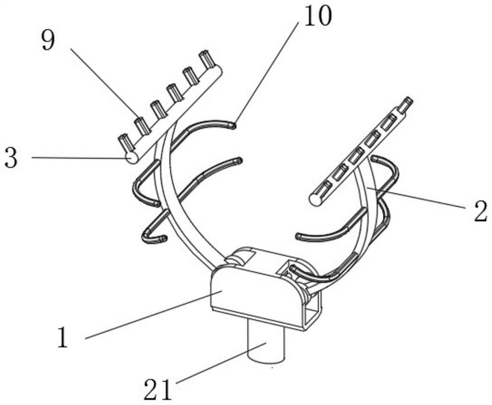 Fruit paper bag bagging device facilitating bagging