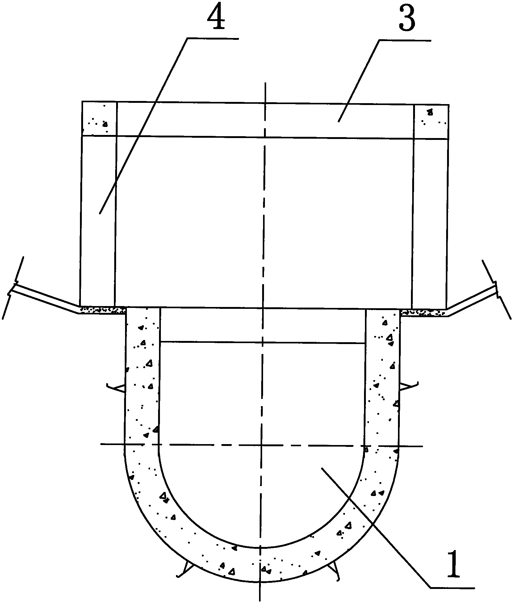 Sink-type top inflow sand flushing gallery structure