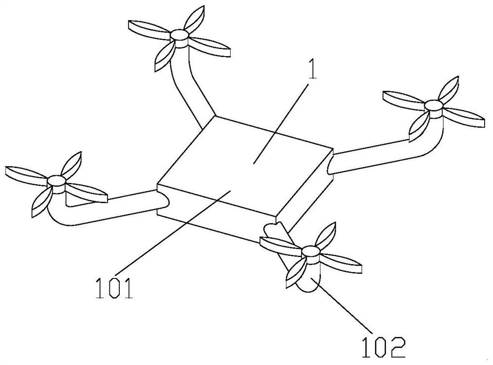 Unmanned aerial vehicle parachute throwing device and unmanned aerial vehicle