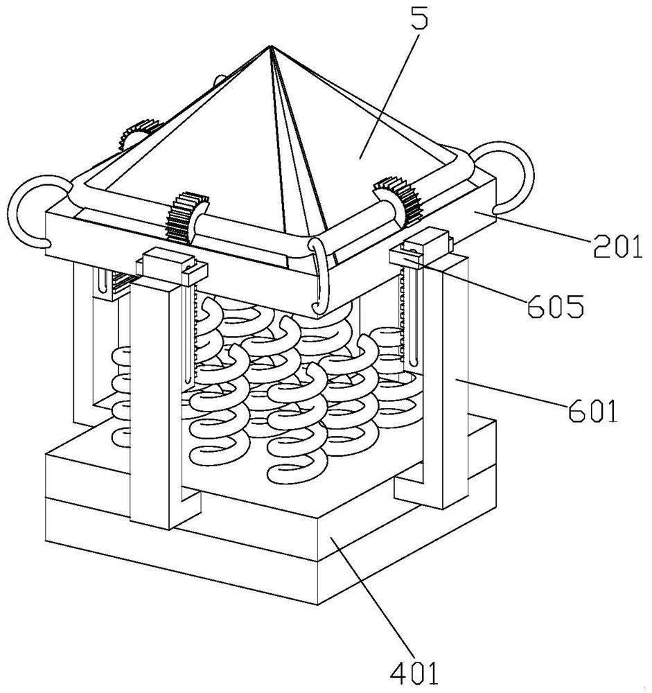 Unmanned aerial vehicle parachute throwing device and unmanned aerial vehicle