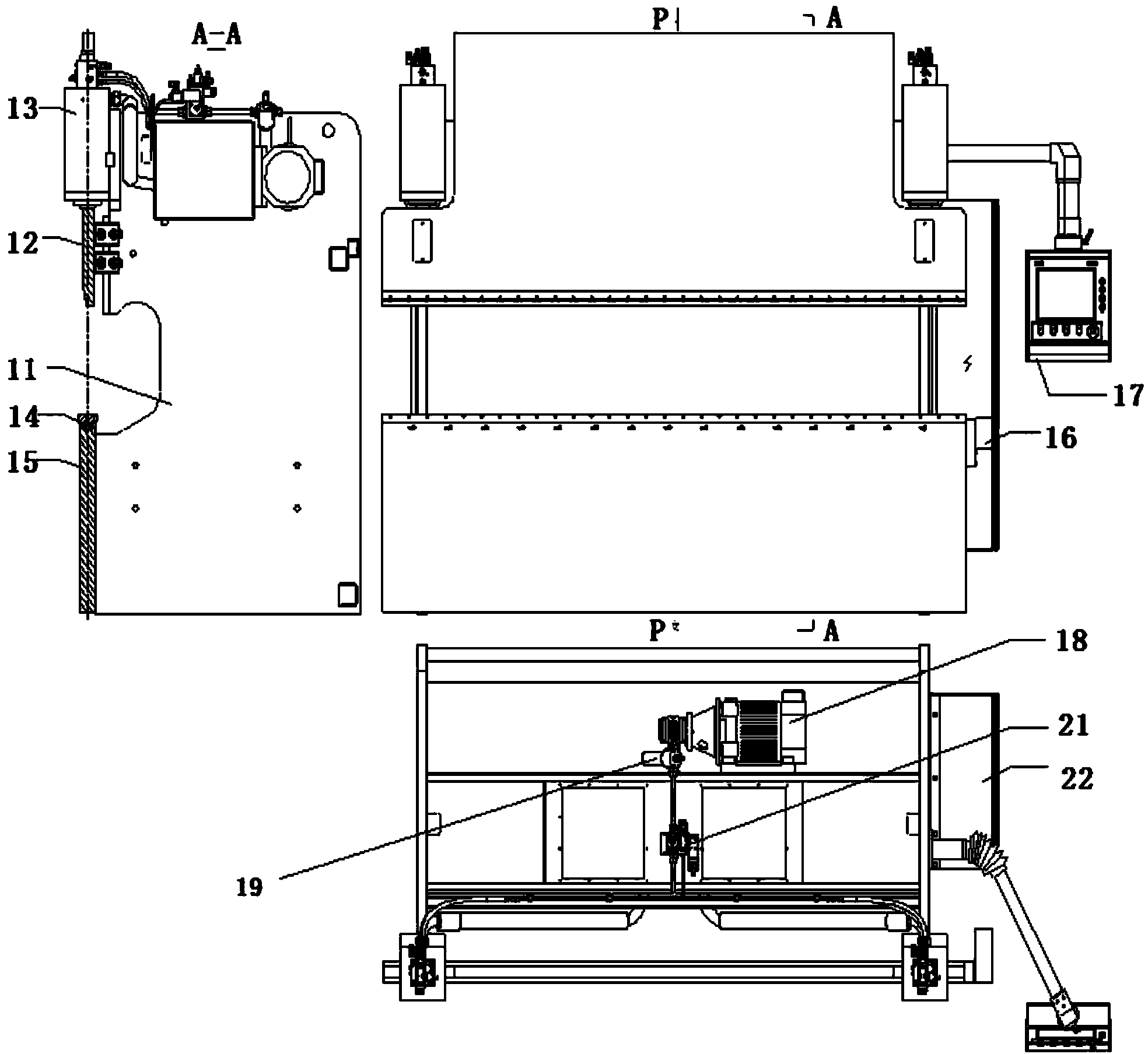 Full-closed loop electro-hydraulic servo plate bending machine