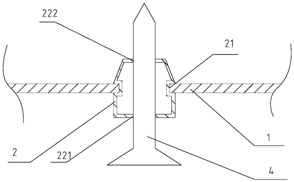 A mounting structure for a suspension device