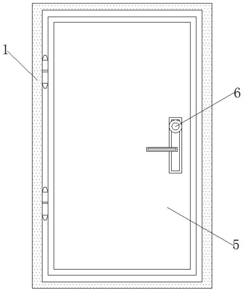 Novel high-watertightness aluminum alloy door