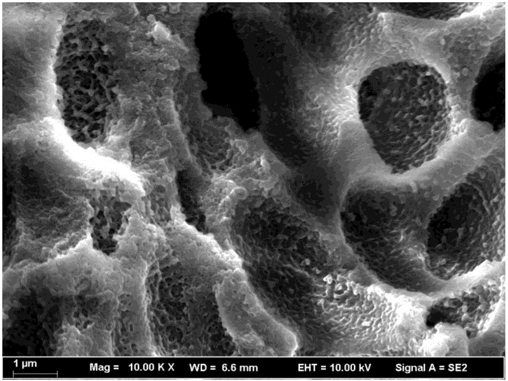 Pore forming substance for reticular porous material and preparation method thereof