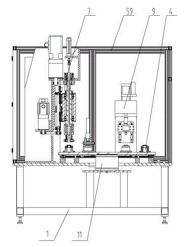 Automatic assembling platform for external ball joint assembly of automobile pull rod