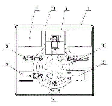 Automatic assembling platform for external ball joint assembly of automobile pull rod