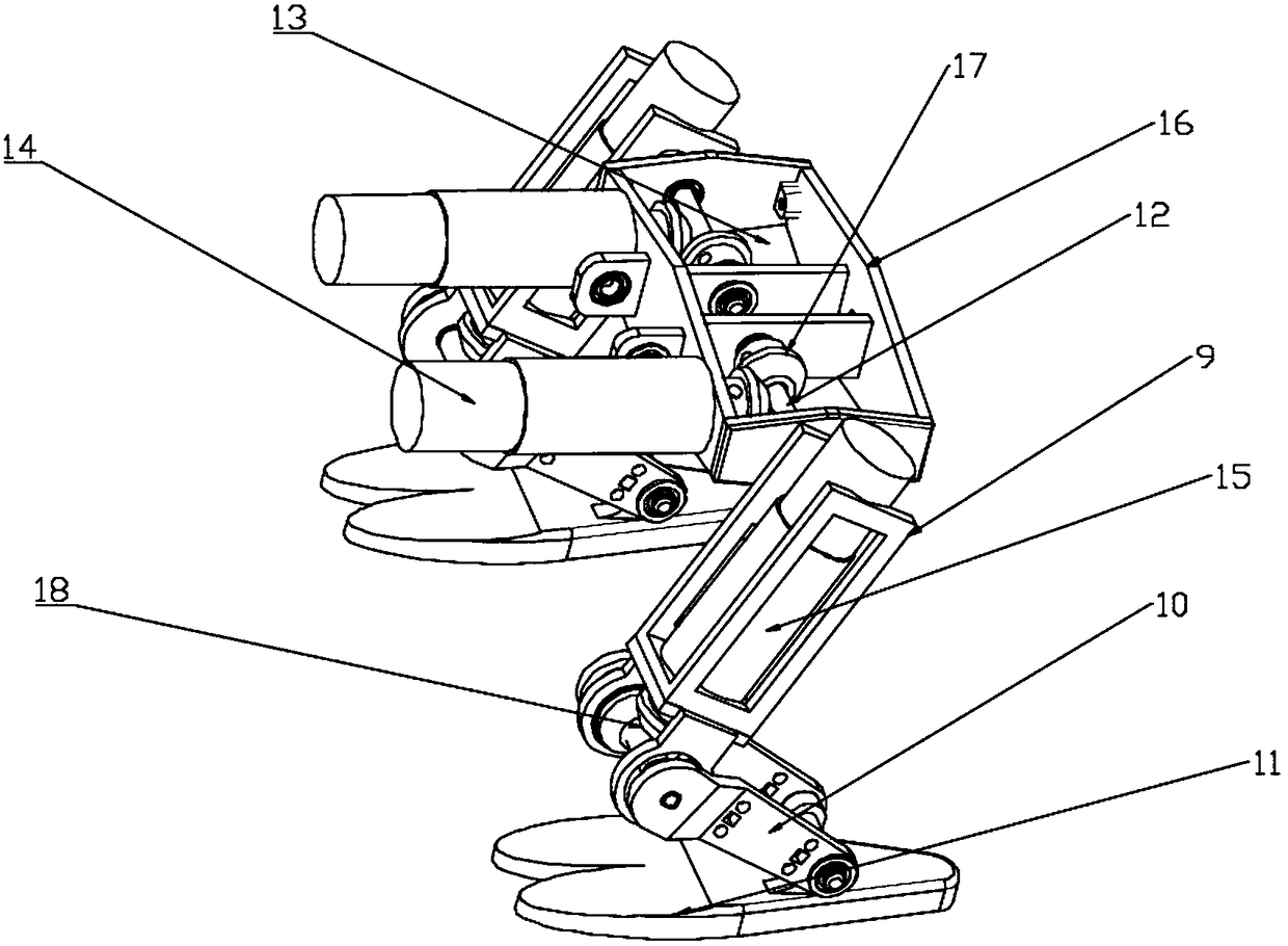 A foot-and-leg bionic robot mouse
