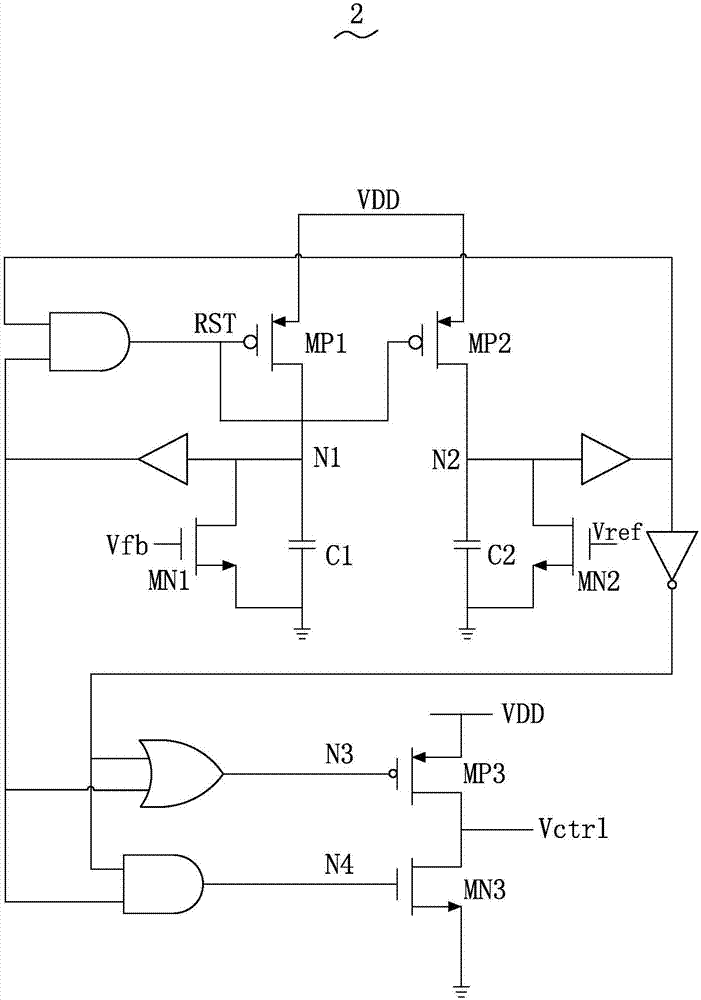 Digital low-dropout voltage stabilizer