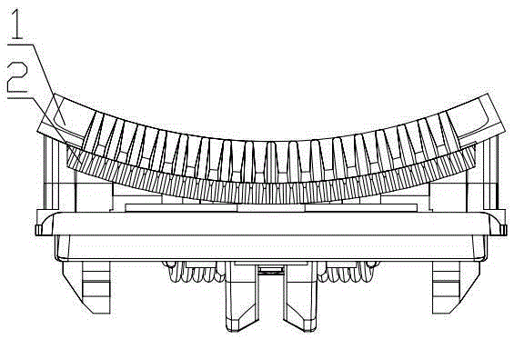 Cambered-surface cutter bit and hair clipper