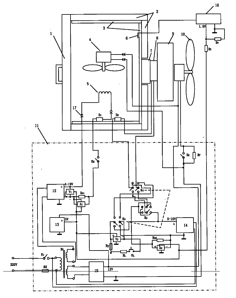 Semiconductor refrigeration thermo-electric generation experimental instrument