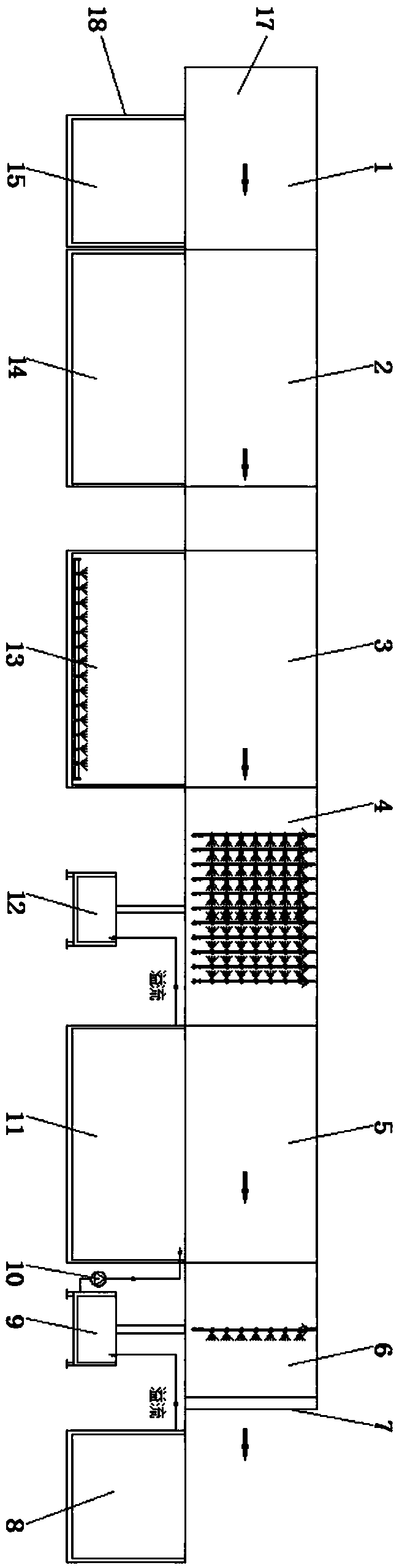 Reverse osmosis recycling device of electrophoresis phosphating wastewater