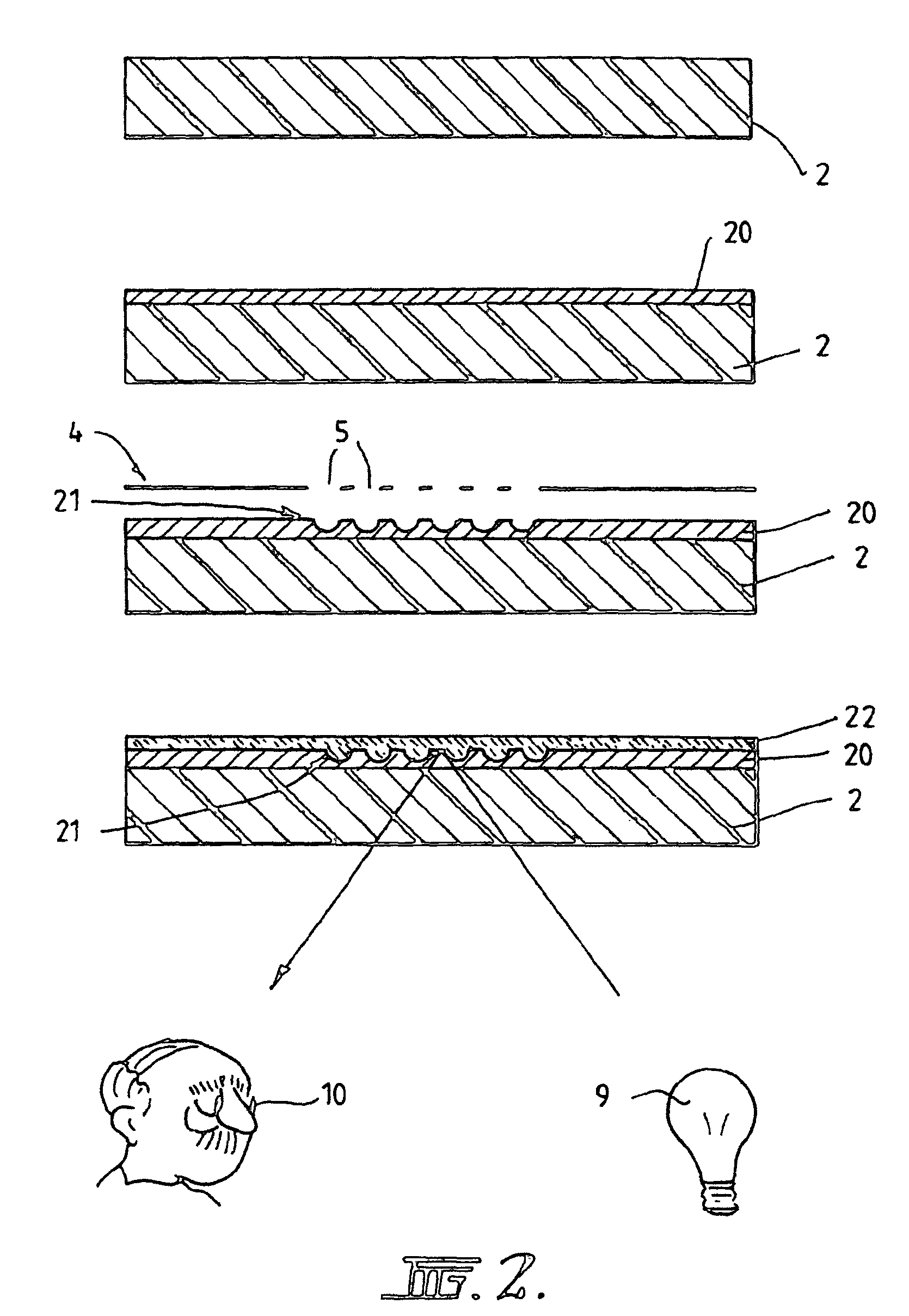 Methods of producing diffractive structures in security documents