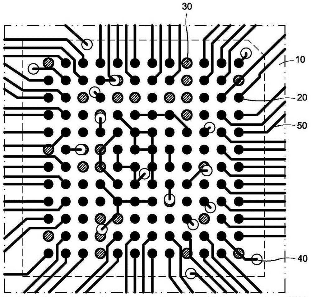 Method for layout and wiring of pcb with bga chips mounted thereon and pcb made by applying the method