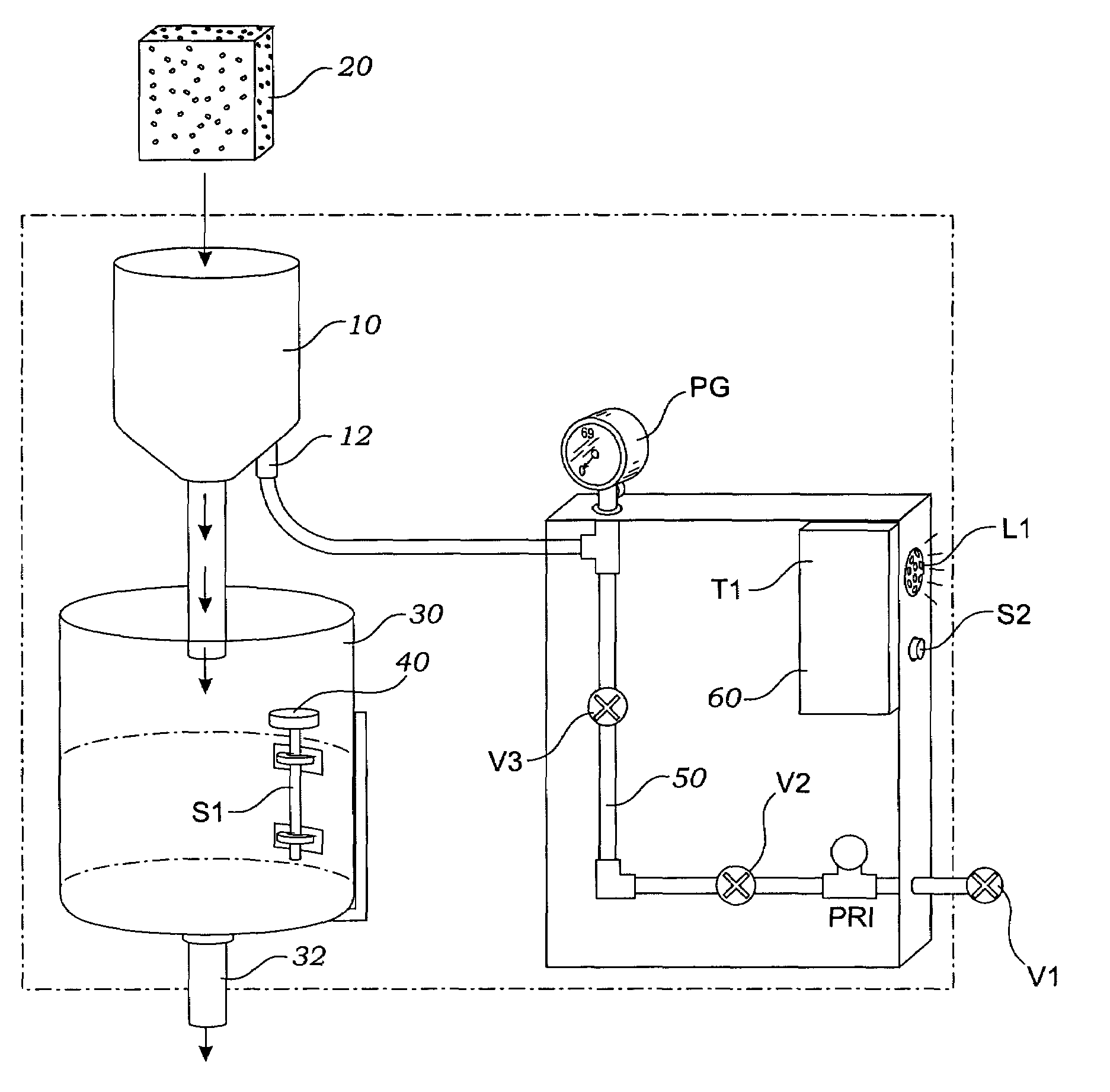Automatic dilution system with overflow protection