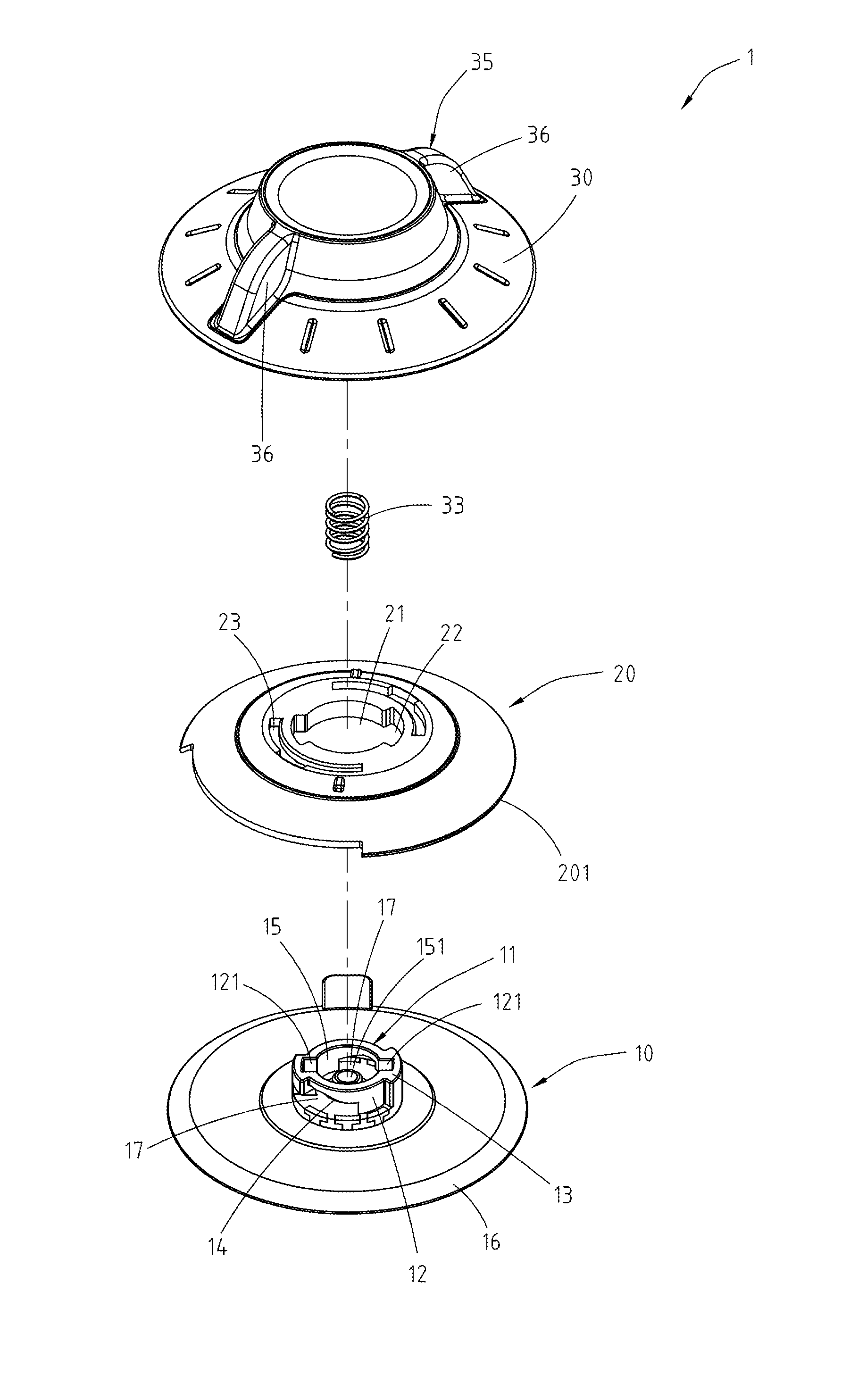 Rotary suction device