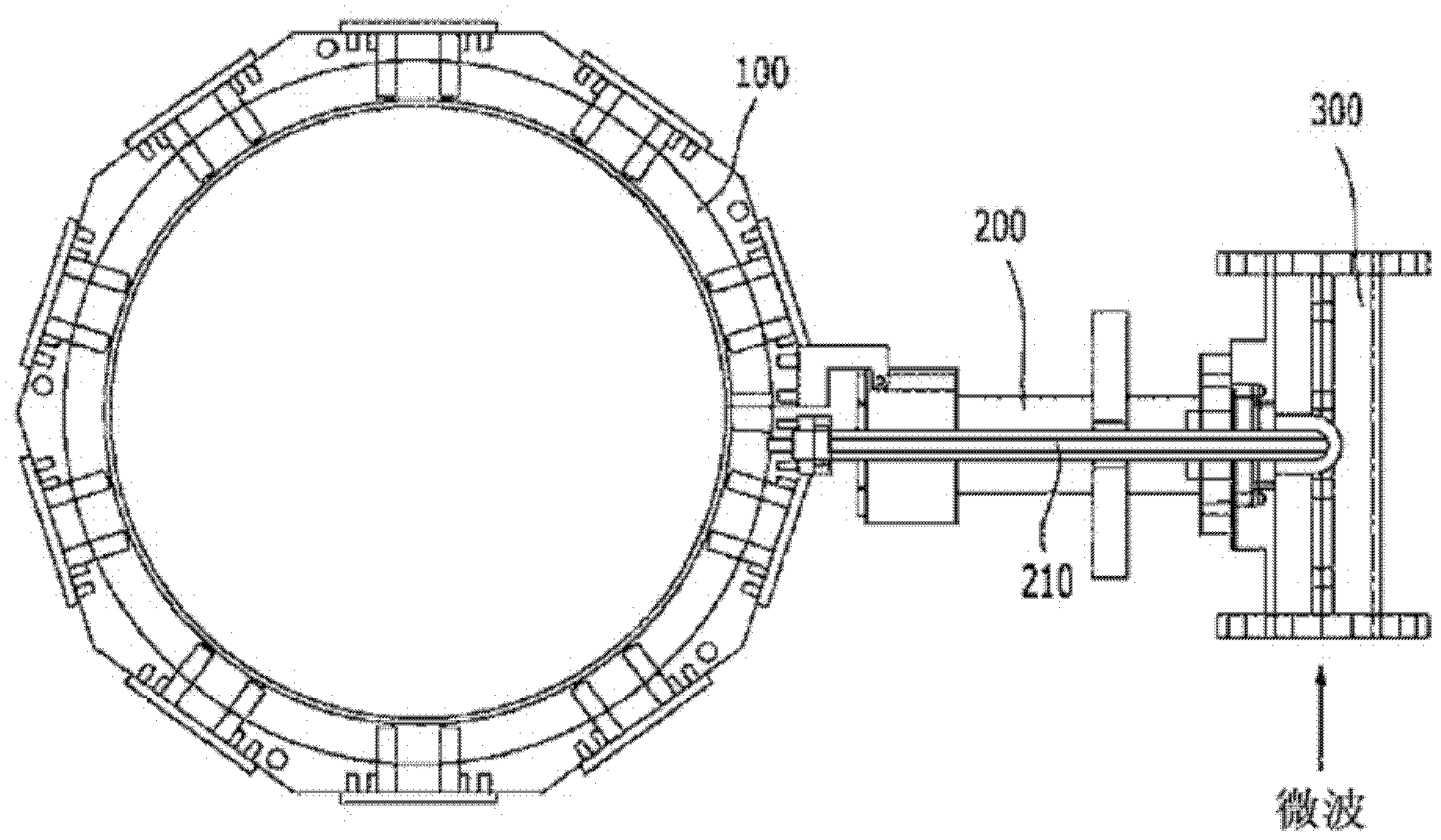 Microwave antenna for generating plasma