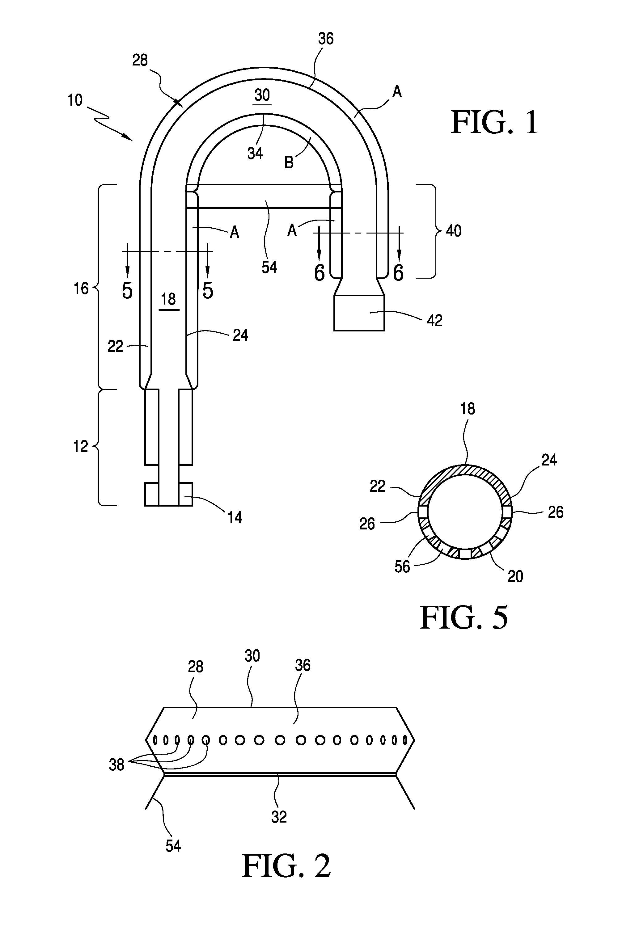 U-shaped burner for grill