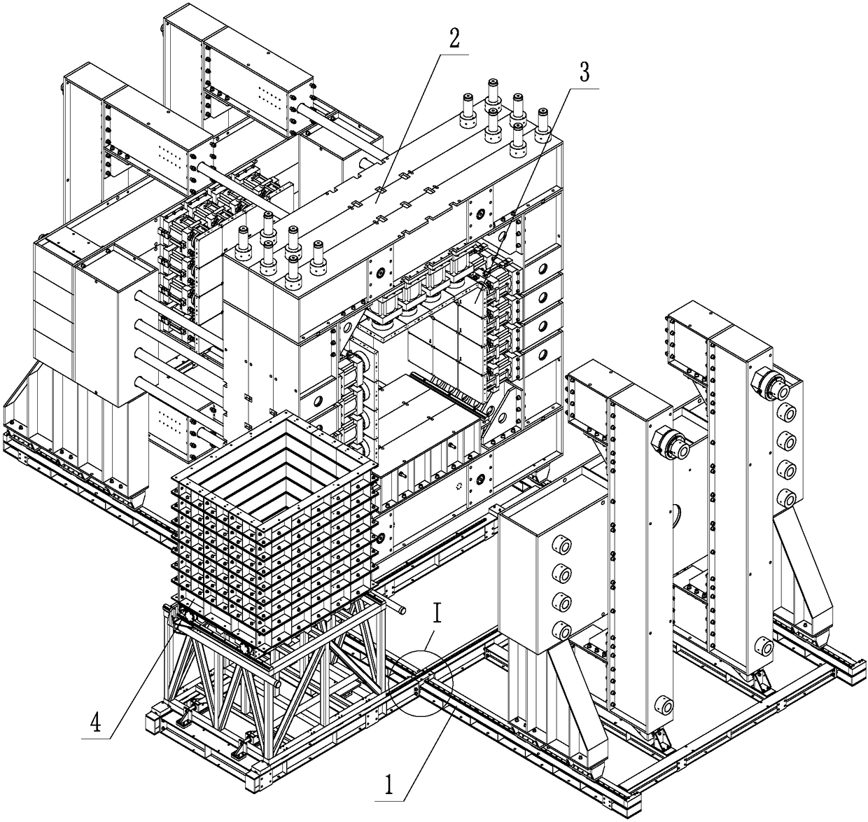 System and method for dynamic disturbance test of large three-dimensional physical model