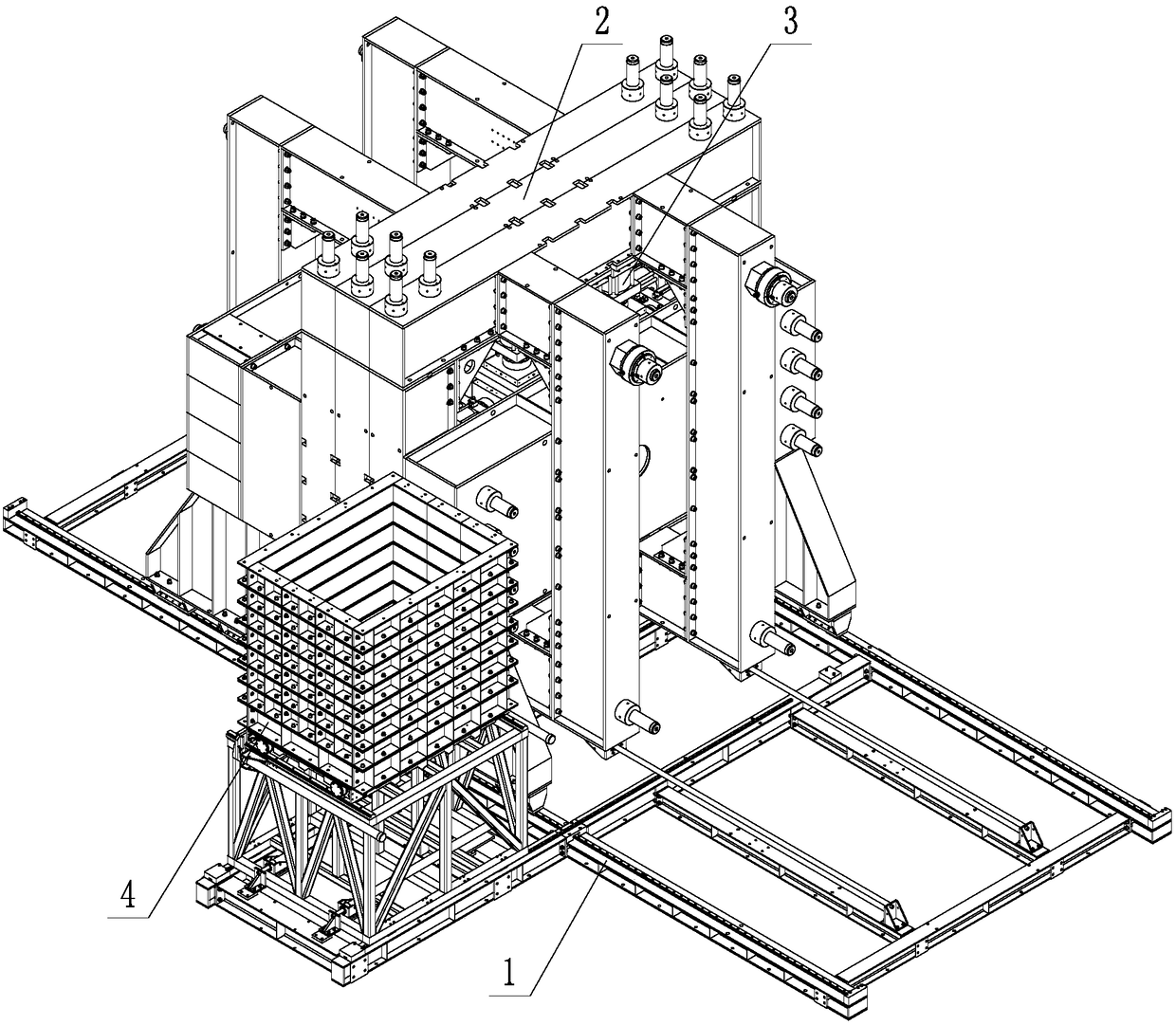 System and method for dynamic disturbance test of large three-dimensional physical model