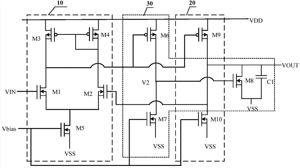 Output buffering circuit, array substrate and display device