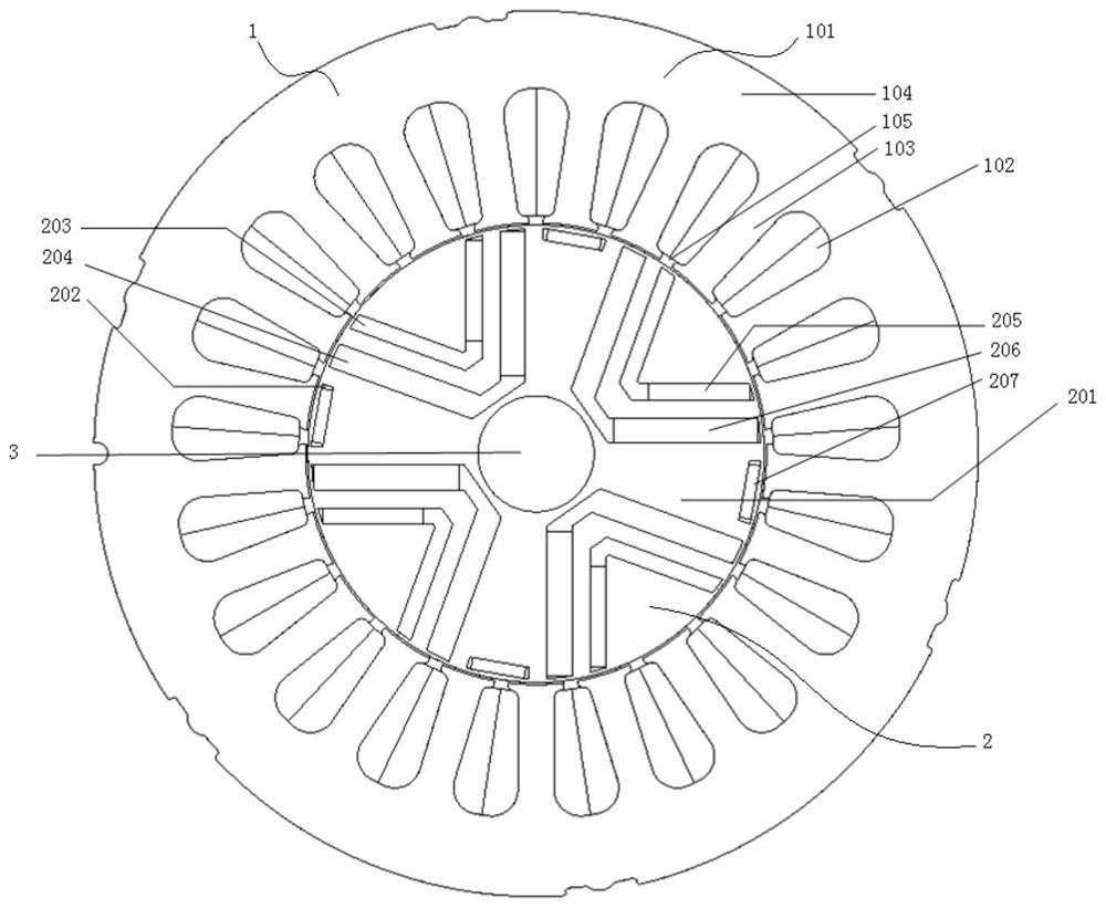 Asymmetric mixed magnetic pole permanent magnet motor