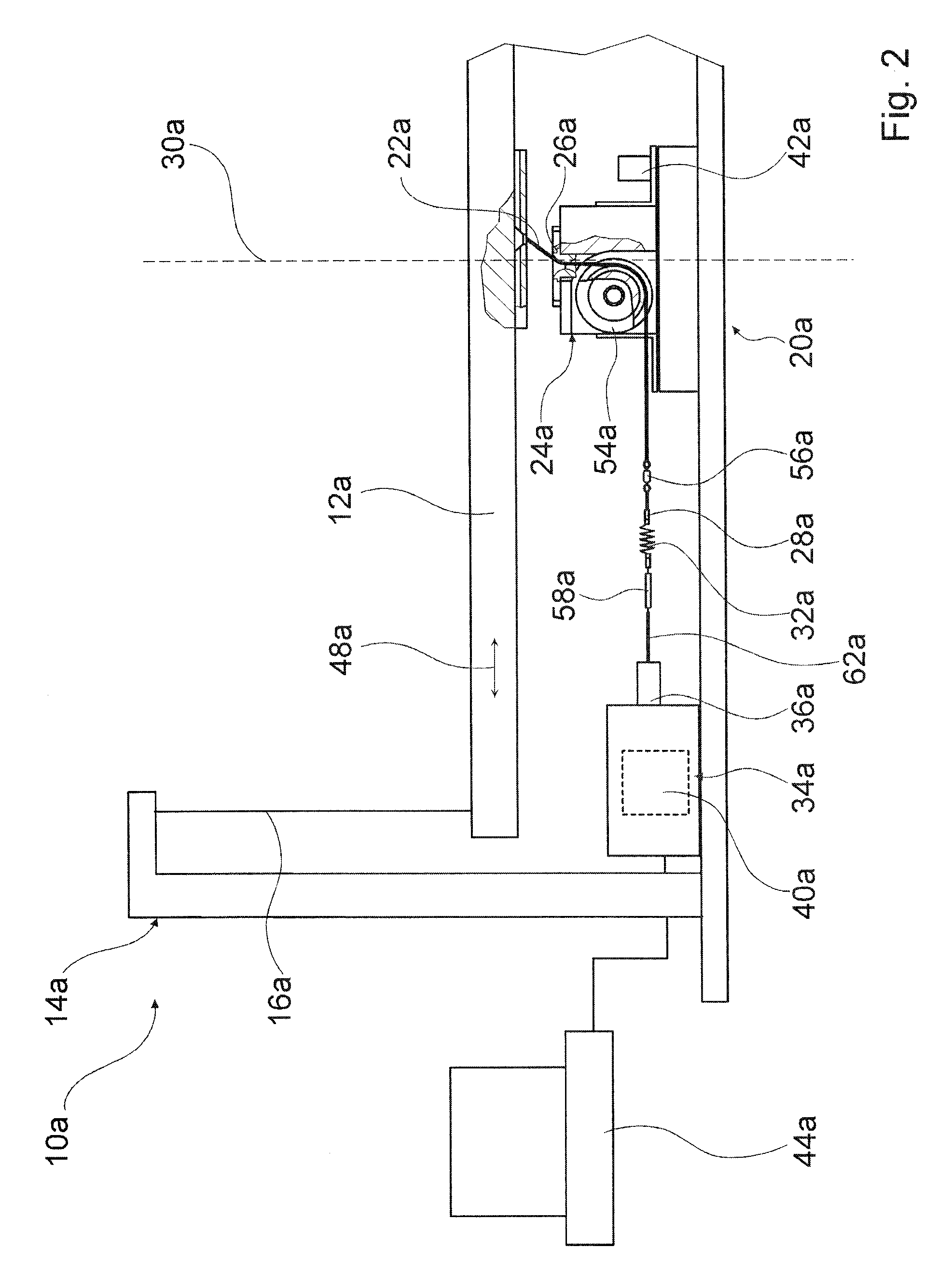 Apparatus, in particular for balance training, having at least one movable platform